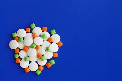 Multi-colored children's vitamins. Concept. 写真素材
