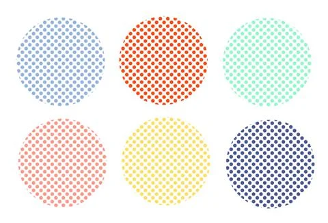 Multi-colored circles on a white background Stock Illustration