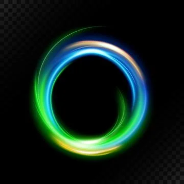 Multi Colored Circular Light, Vector Illustration Stock Illustration