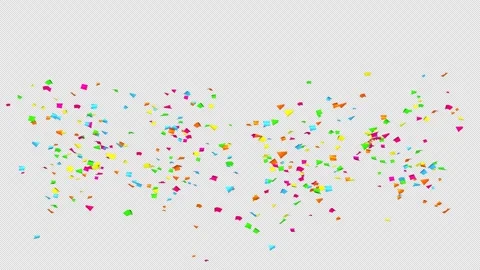 Multi-colored Confetti explosion on Alpha channel.  Stock Footage 279909164