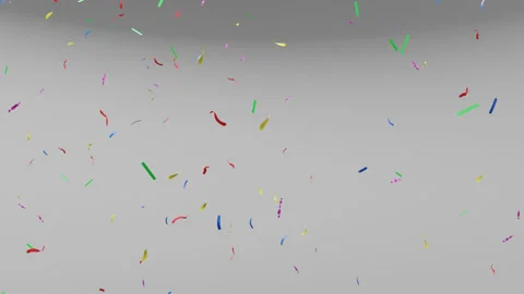 Multi-Colored Confetti Falling Abstract Background Stock Footage 191929362