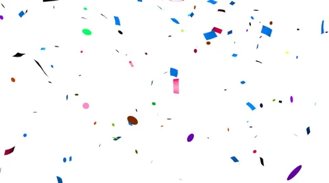 Confetti Falling Multiple Color Shapes 3 Effect