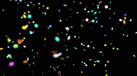 Multi-Colored Confetti Stock Footage 60807231