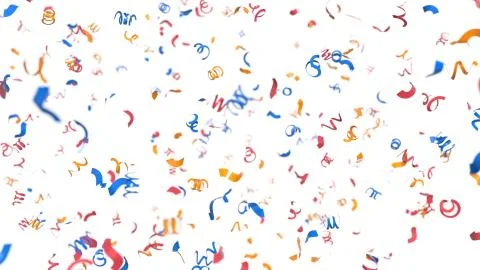 Multi colored confetti Stock Illustration