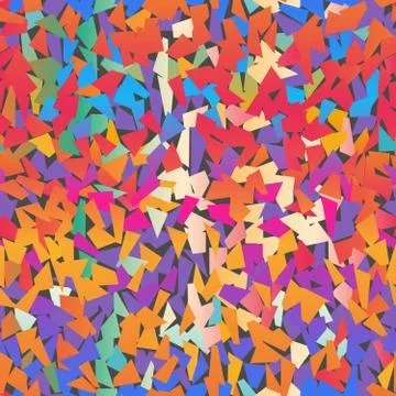 Multi colored confetti pattern Stock Illustration