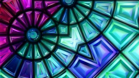 Multi-colored crystals texture of colorful bright abstraction pattern illustr Stock Illustration