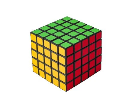 Multi-colored cube developing puzzle for inquisitive minds Stock Photos