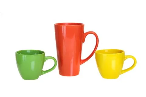 Multi-colored cups Stock Photos