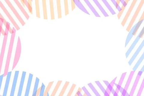 Multi colored cute polka dot and circle pattern background ,copyspace Stock Illustration