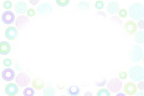 Multi colored cute polka dot and circle pattern background ,copyspace Stock Illustration