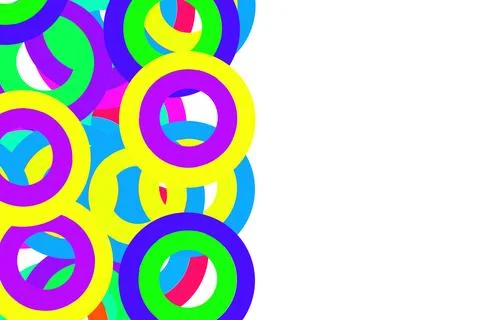 Multi colored cute polka dot and circle pattern background ,copyspace Stock Illustration