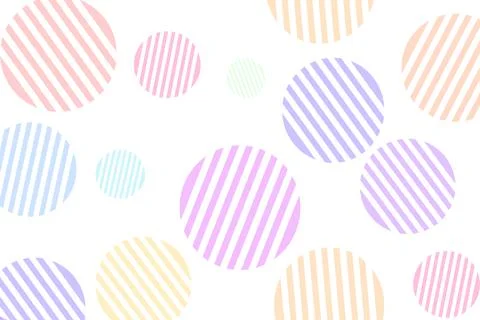 Multi colored cute polka dot and circle pattern background  Stock Illustration