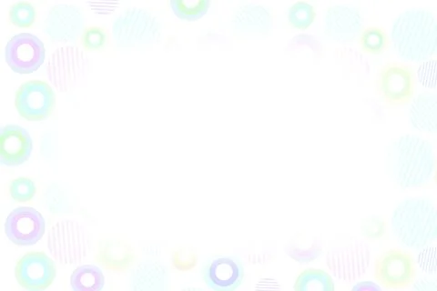 Multi colored cute polka dot and circle pattern background ,copyspace Stock Illustration