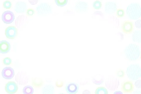 Multi colored cute polka dot and circle pattern background ,copyspace Stock Illustration