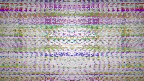 Multi Colored Digital Glitch Pattern with Distorted Pixels Stock Footage 347983461