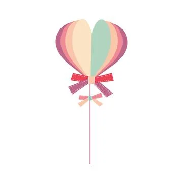 Multi-colored drinking straw. Vector illustration isolated on white backgroun Stock Illustration