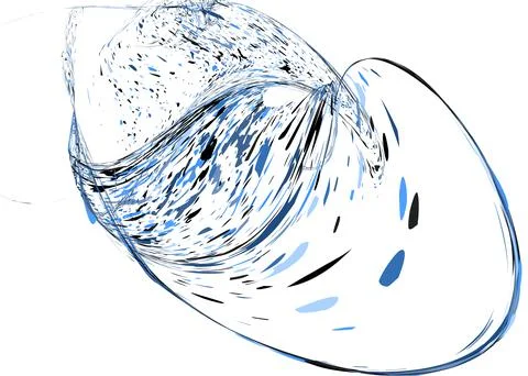 Multi-colored dust particles and debris, paint splashes, strokes are carried  Stock Illustration