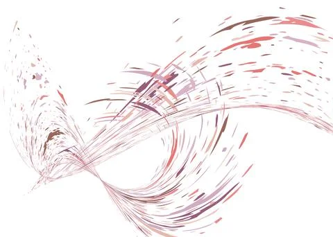 Multi-colored dust particles and debris, paint splashes, strokes are carried  Stock Illustration