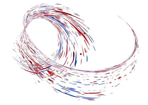 Multi-colored dust particles and debris, paint splashes, strokes are carried  Stock Illustration