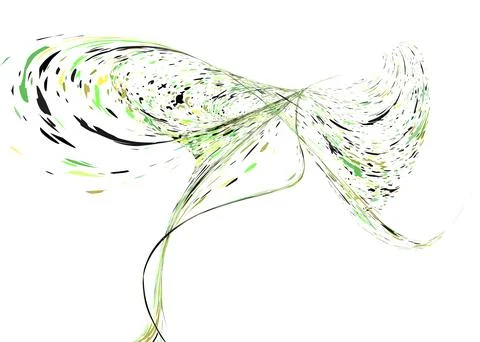 Multi-colored dust particles and debris, paint splashes, strokes are carried  Stock Illustration