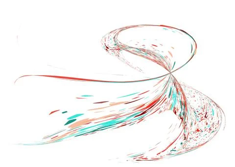 Multi-colored dust particles and debris, paint splashes, strokes are carrie.. Stock Illustration