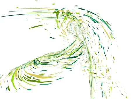 Multi-colored dust particles and debris, paint splashes, strokes are carried  Stock Illustration