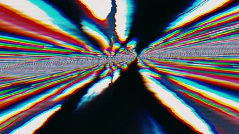Multi-colored dynamic web punk psychedelic shimmering background. Stock Footage