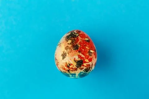 Multi-colored easter egg. Stock Photos