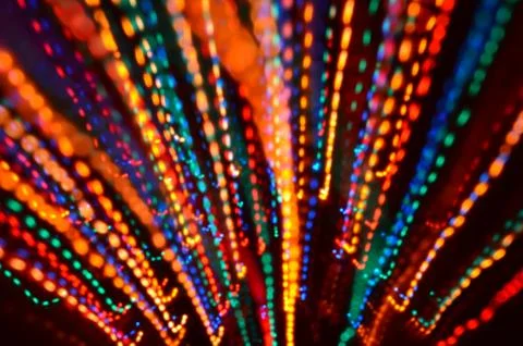 Multi-colored explosion of lights. Stock-Fotos
