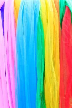 Multi-colored fabrics Foto stock