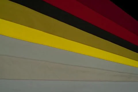 Multi-colored fabrics with a smooth texture and rich shades. 스톡 사진