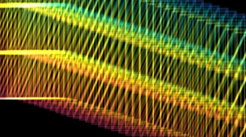 Multi-Colored Fence Effect Stock Footage 31821325
