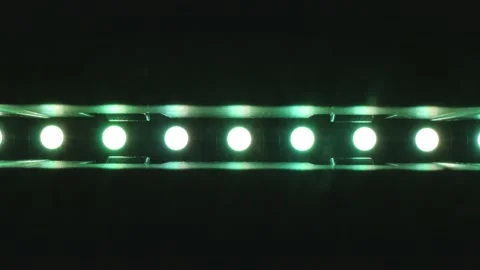 Multi-colored flashing lights turn on and off. Stock Footage 184474669