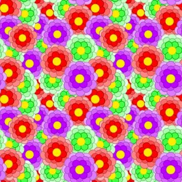 Multi Colored Flower Buds Stock Illustration