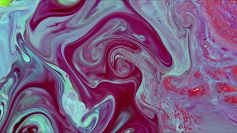 Multi Colored Fluid Marble Paint Movement Background 6 Stock Footage 284676024