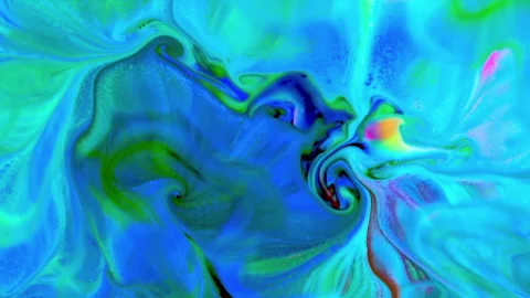Multi Colored Fluid Marble Paint Movement Background 42 Stock Footage 285549272