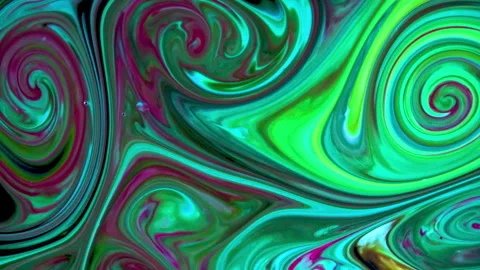 Multi Colored Fluid Marble Paint Movement Background 23 Stock Footage 285550489