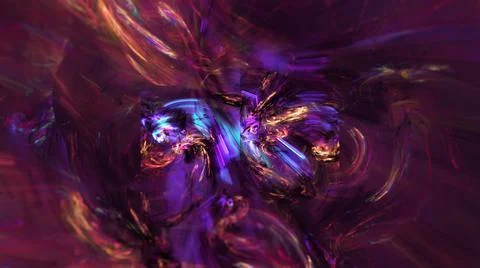 Multi colored fractal abstract pattern background Stock Illustration