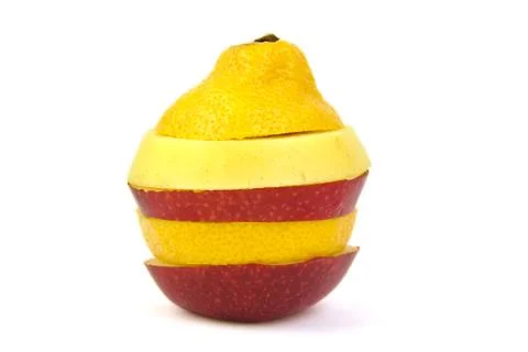 Multi colored fruit Stock Photos