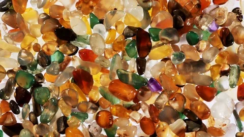 Multi-colored Gems Macro Background Texture Stock Footage 78884091