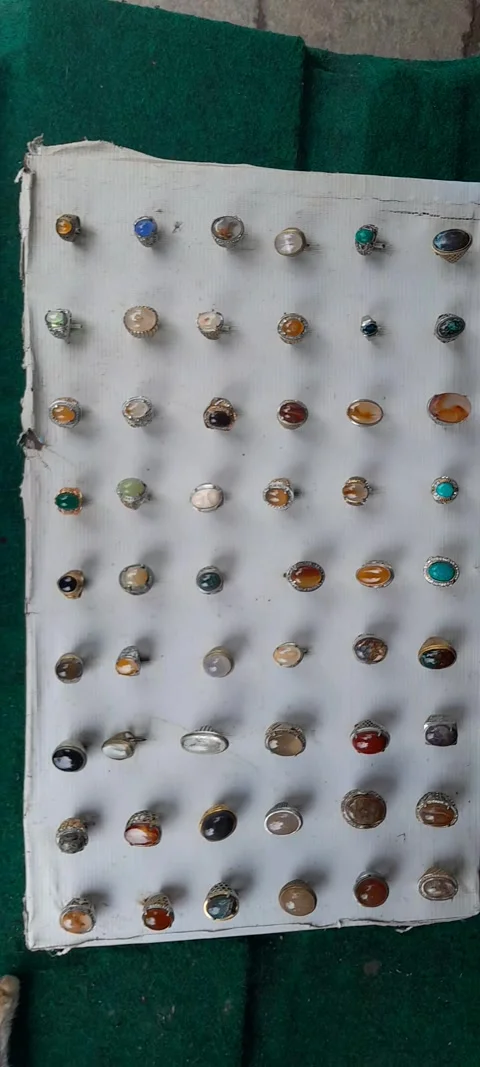 Multi Colored Gemstone Jewelry Stock-Footage 267944244