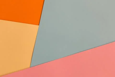 Multi-colored geometric background from colored cardboard Stock-Fotos