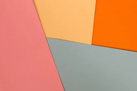 Multi-colored geometric background from colored cardboard Stock Photos