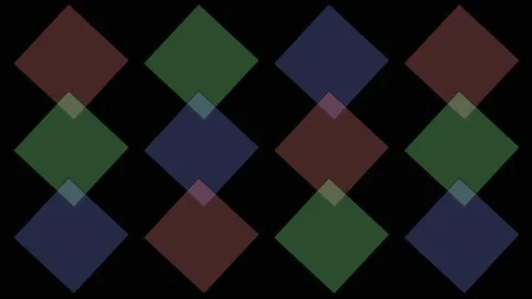 Multi-colored geometric shapes arrows and lines directional movement Information Stock Footage 221652548