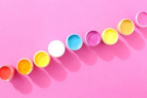 Multi-colored gouache Stock-Fotos