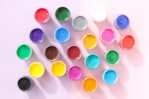 Multi-colored gouache Foto stock