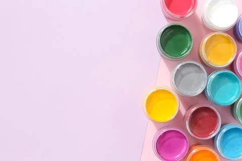 Multi-colored gouache Stock Photos