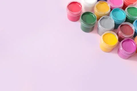 Multi-colored gouache Stock Photos