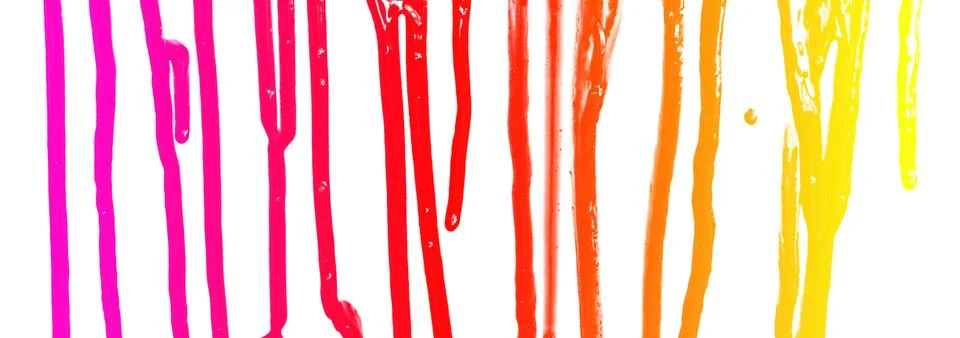 Multi-colored gradient paint streams Stock Photos