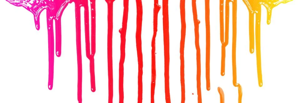 Multi-colored gradient paint streams Stock Photos